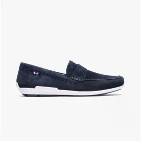 09050-14 Mens Moccasin Loafers Blue