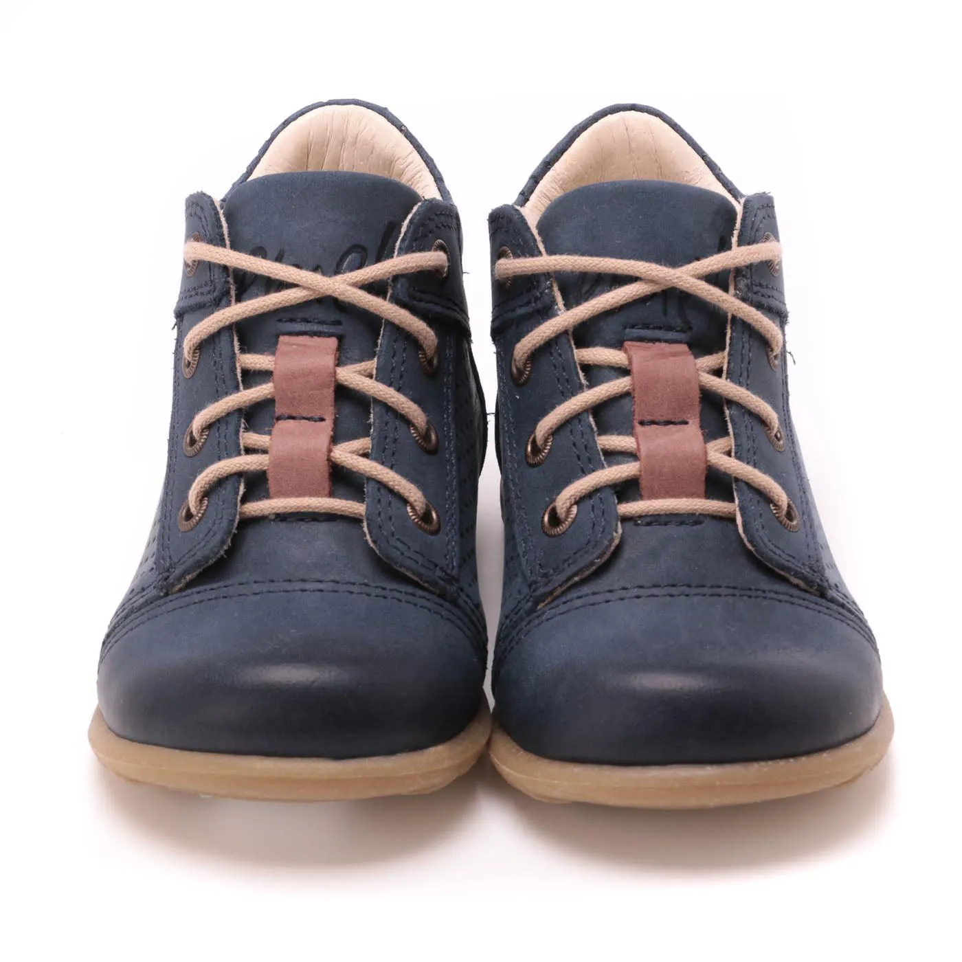 (2429-9) Emel first lace up shoes navy