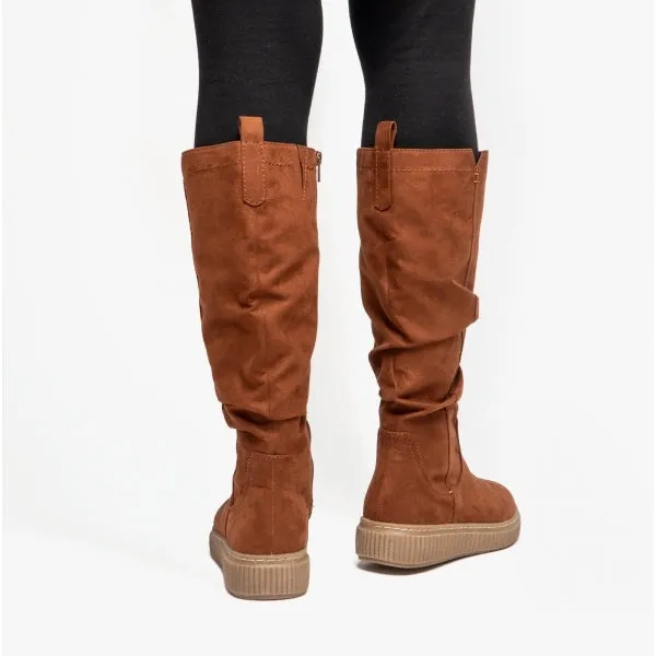 25660-29-305 Ladies Knee-Length Boots Brown