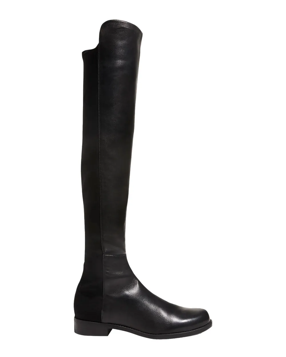 5050 Leather Over-the-Knee Boot in Black