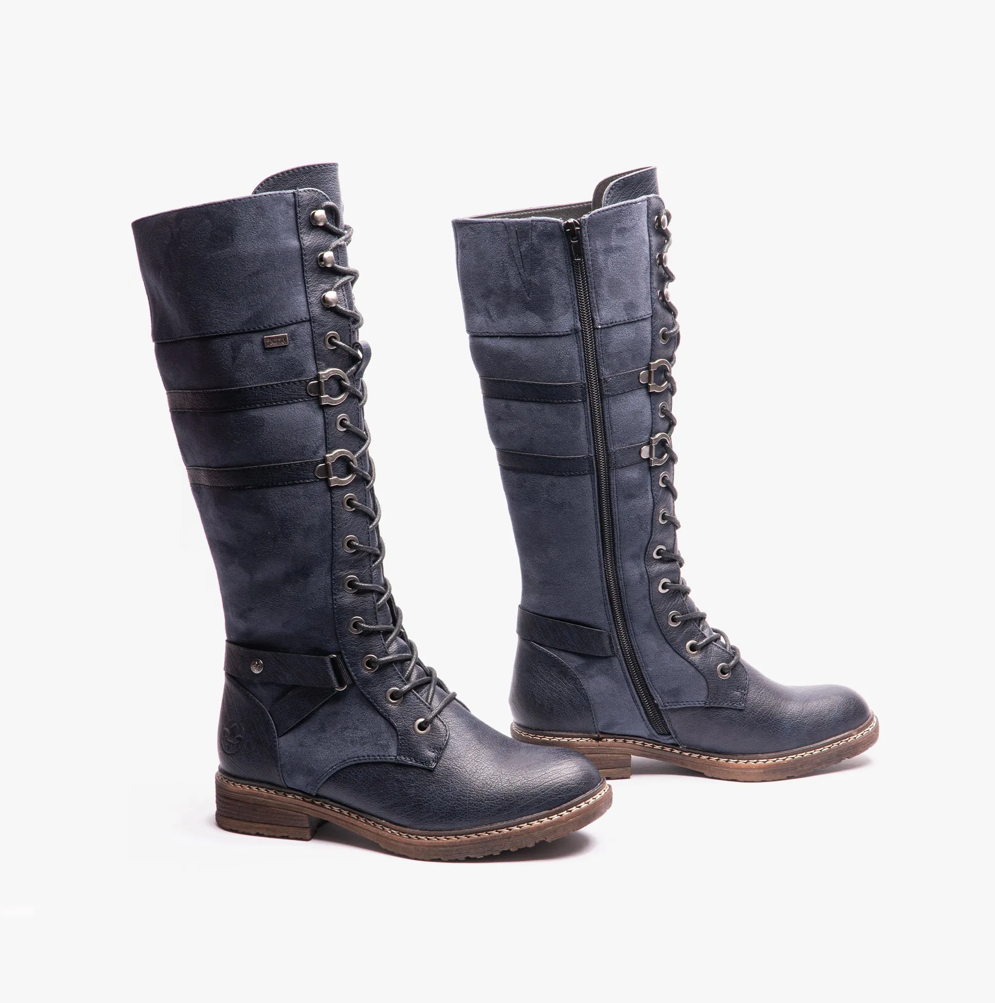 94732-14 Womens Knee High Boots Blue