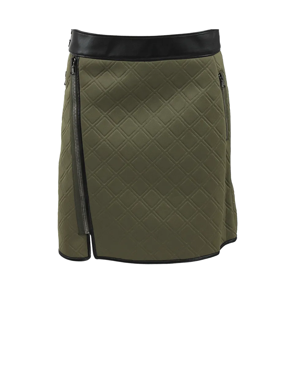 A-Line Biker Wrap Skirt