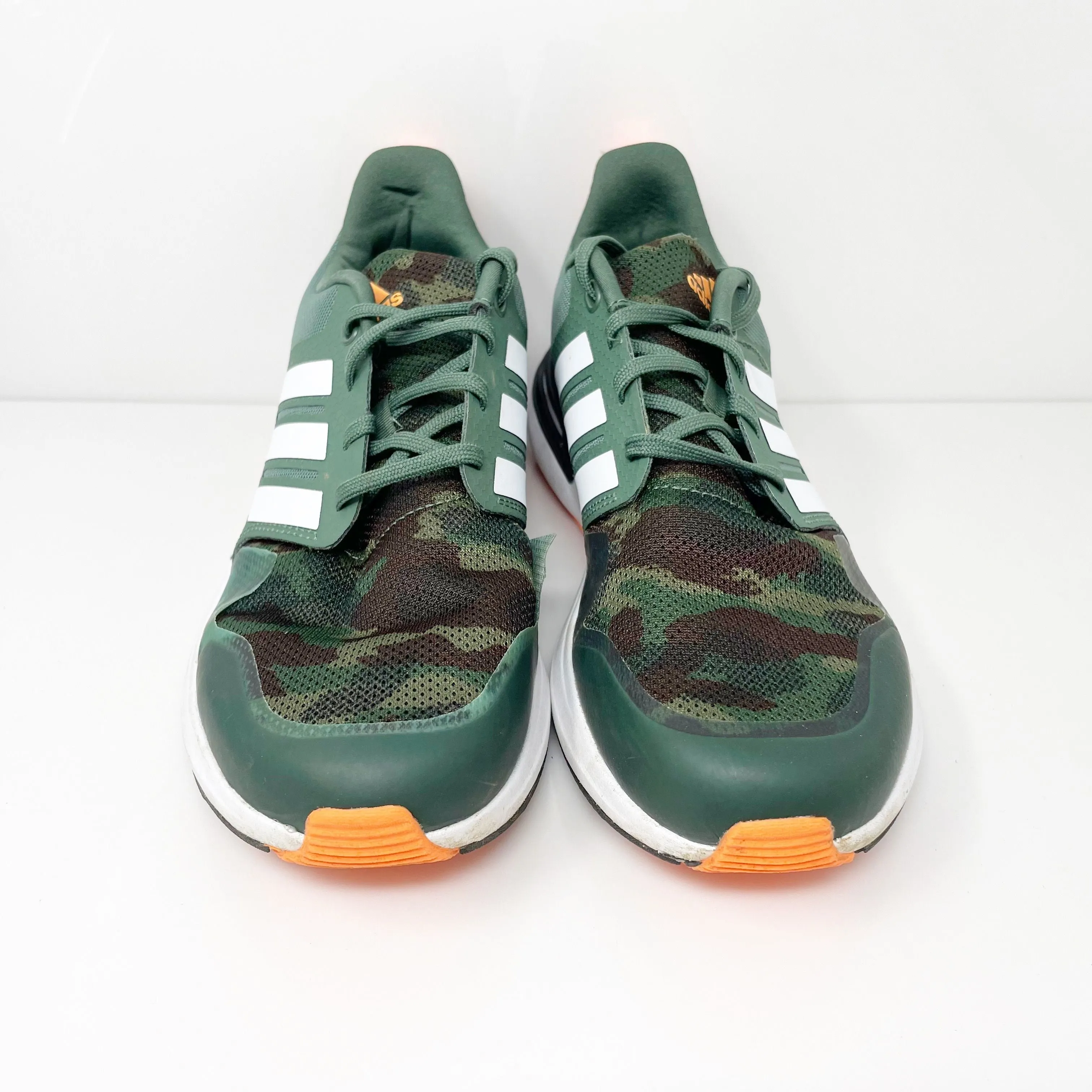 Adidas Boys Rapidasport Bounce Low FZ6347 Green Running Shoes Sneakers Size 6