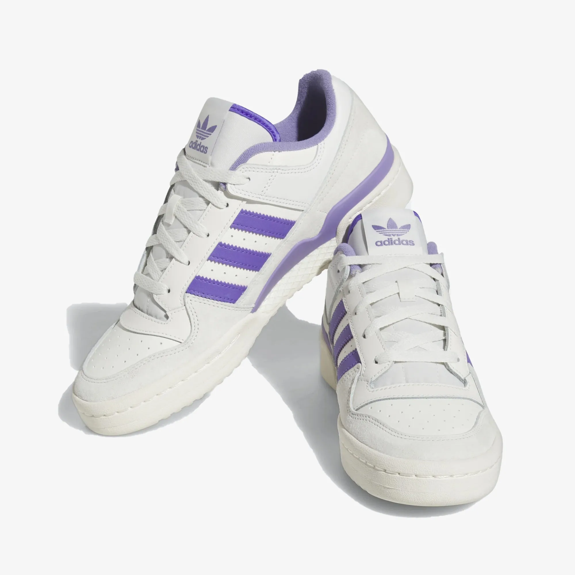 Adidas Originals | FORUM LOW CL  { CORE WHITE/PURPLE RUSH