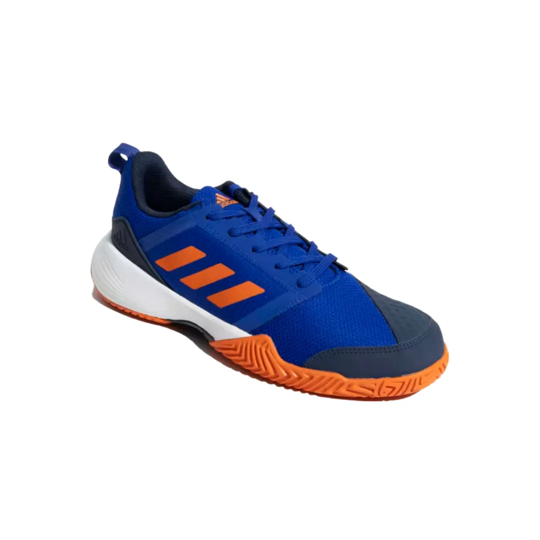 Adidas Stin TNS 23 Tennis Shoe - Lucid Blue/Collegiate Navy/Semi Impact Orange