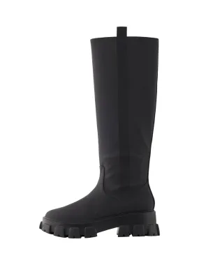 Adrianna Knee High Boots - Sort