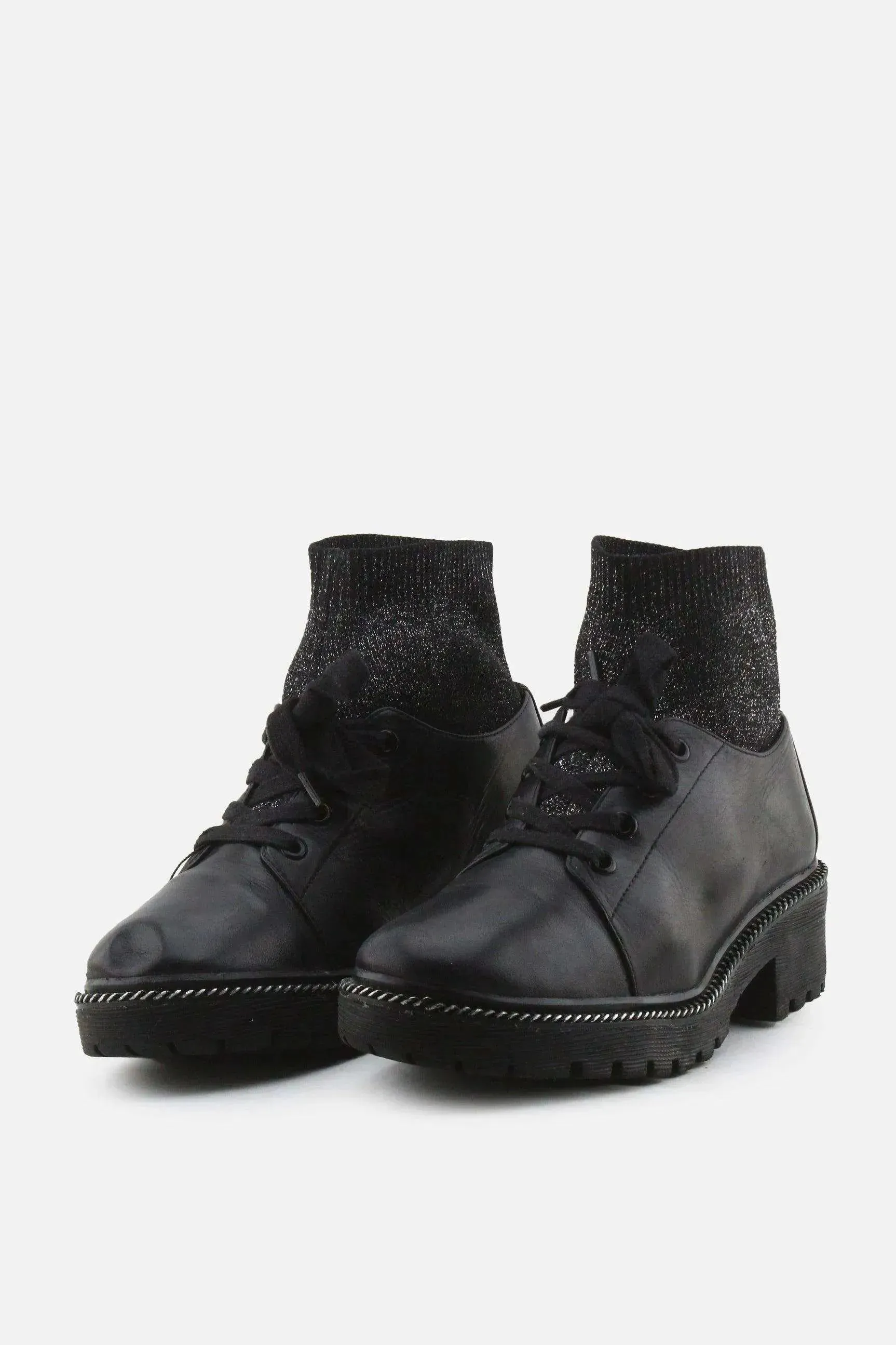 Apepazza Laces Chelsea Ankle Boots | 100% Authentic Leather