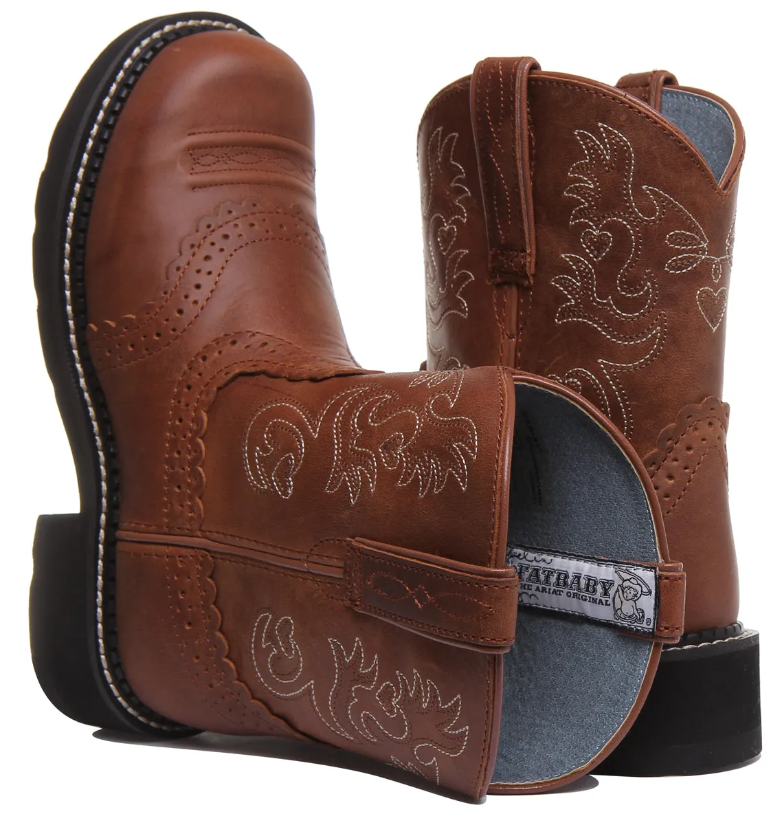 Ariat Fatbaby Saddle In Brown White