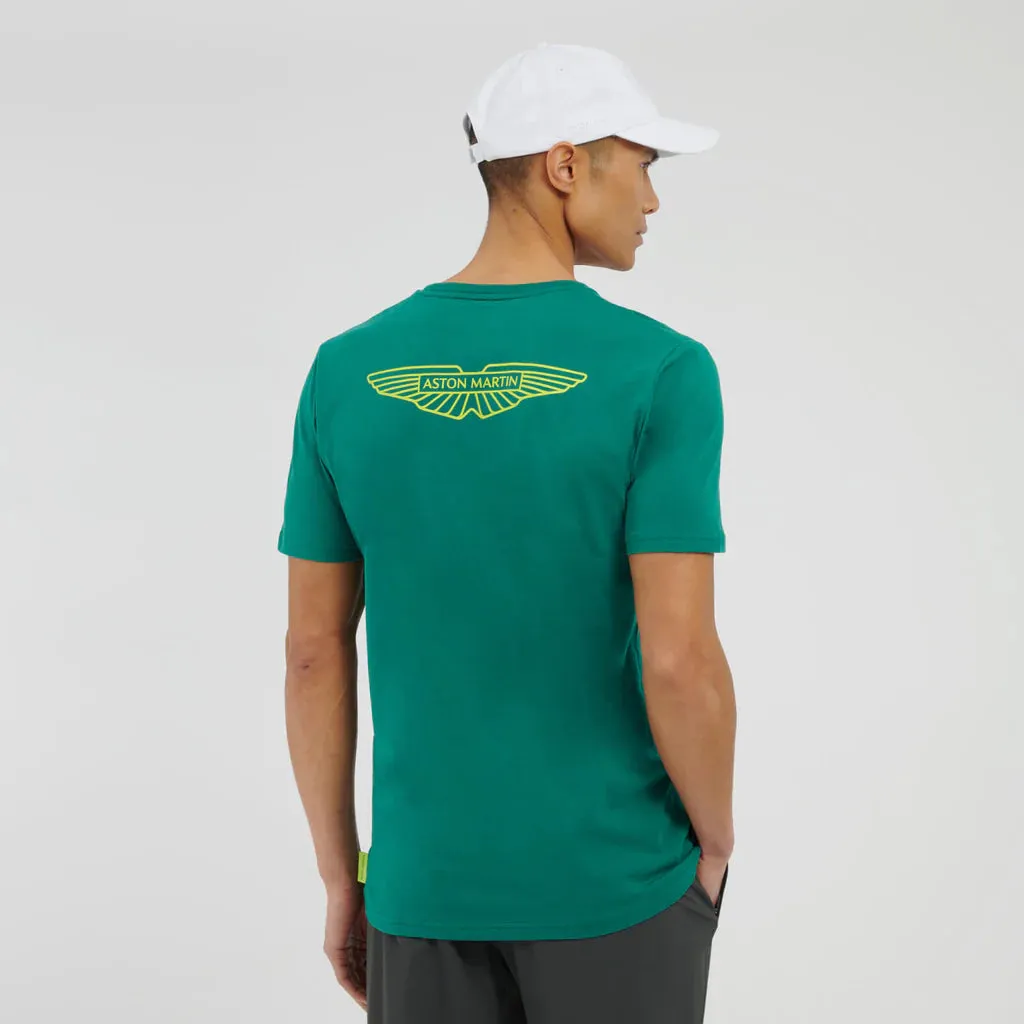 Aston Martin Cognizant F1 Men's Lifestyle Logo T-Shirt - Lime/Green/Black