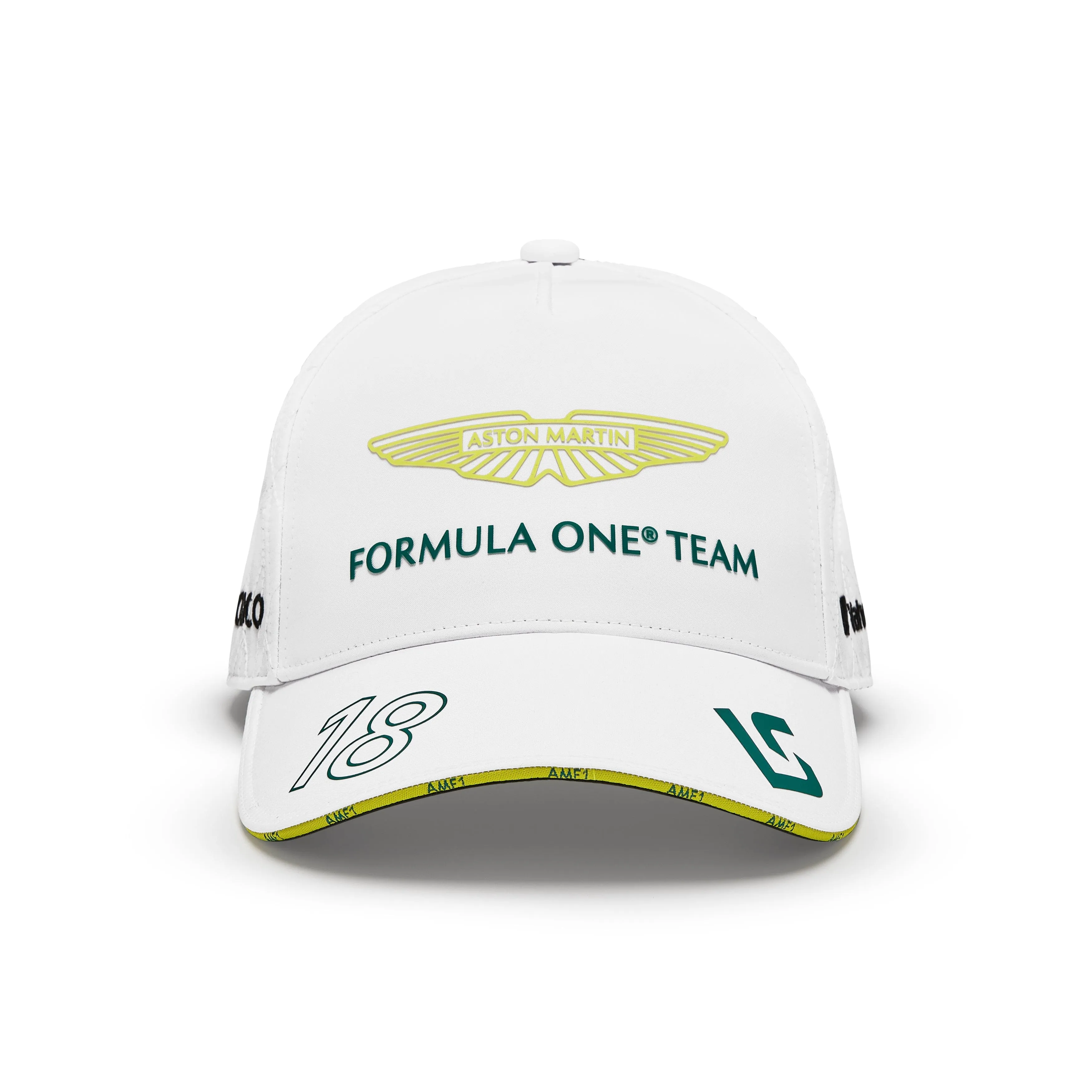 Aston Martin F1 2024 Lance Stroll Team Hat- Green/White