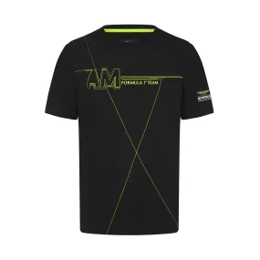 Aston Martin F1 Lifestyle Printed T-Shirt - Black