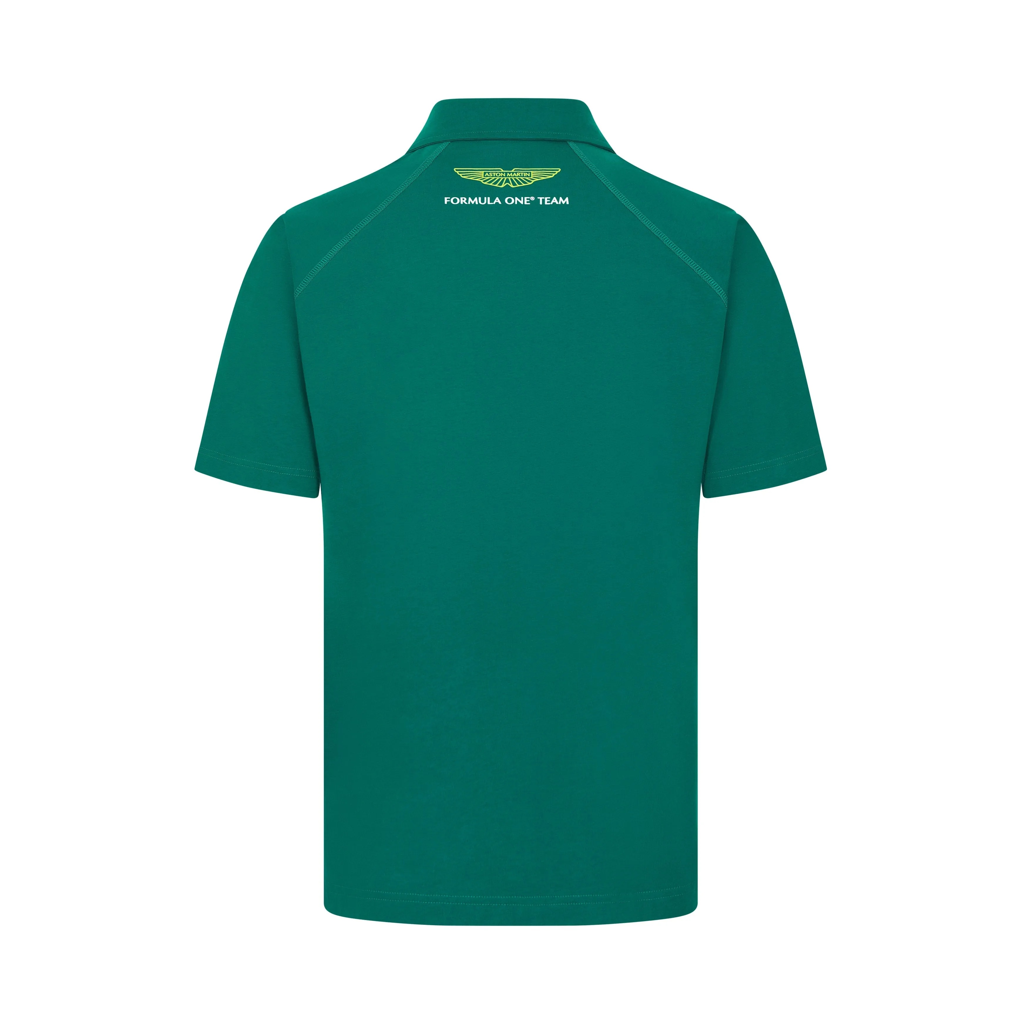 Aston Martin F1 Men's Logo Polo Shirt -Black/Green