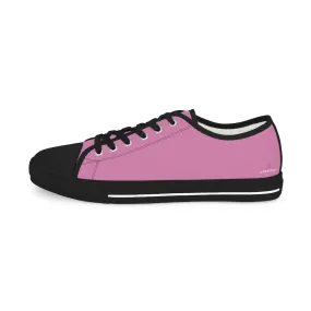 Baby Pink Low Tops, Best Solid Pink Color Modern Best Men's Low Top Sneakers  (US Size: 5-14)