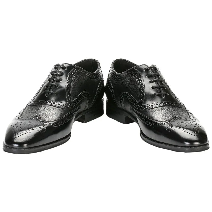 Baskerville Polished Leather Men's Brogue Shoes