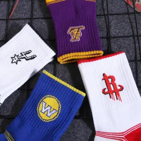 Basketball NBA badge logo sports socks