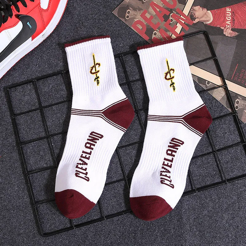 Basketball NBA badge logo sports socks