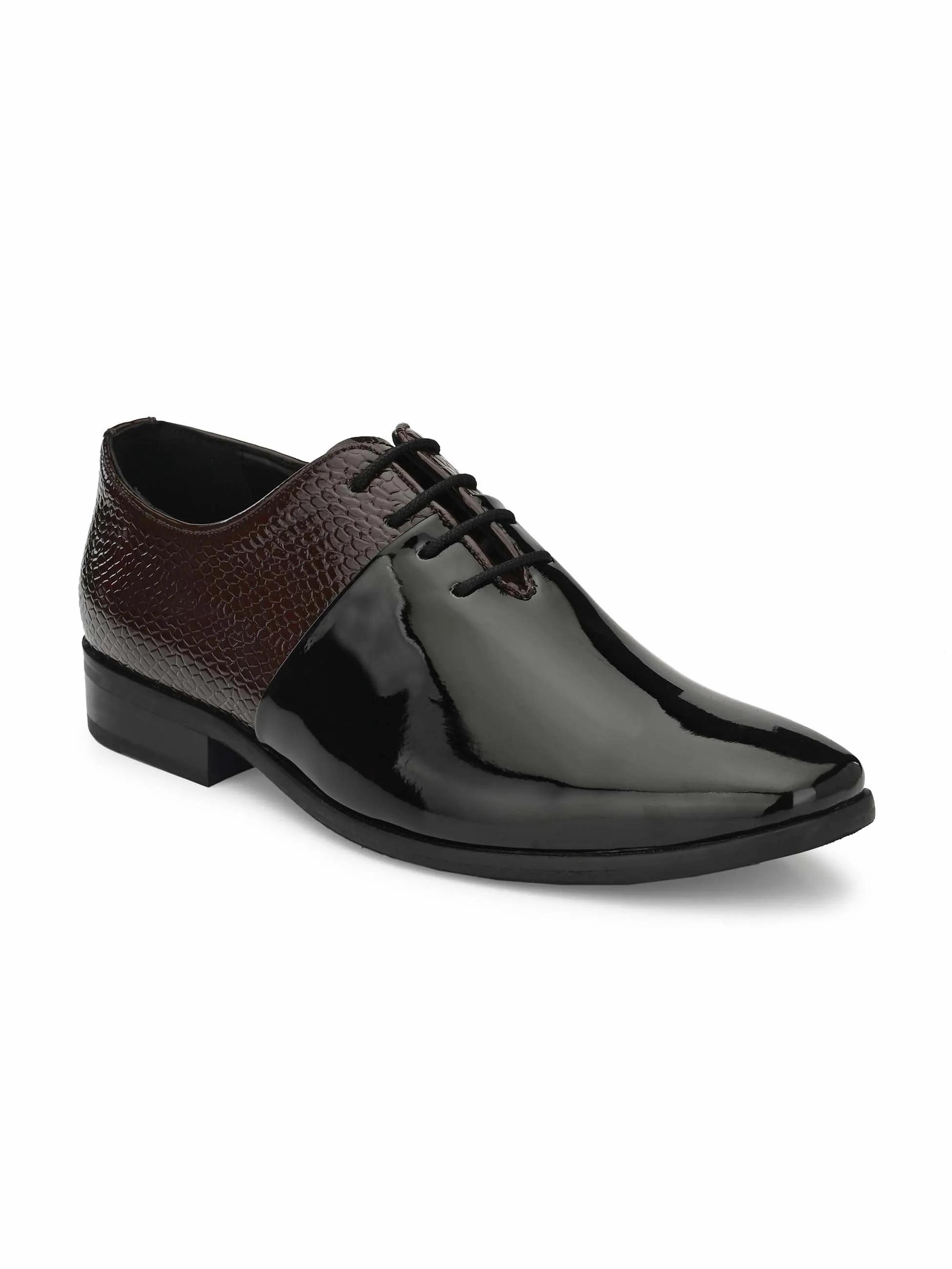 Black Patent Derby Shoes