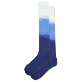 Blue Dip Dye Compression Socks