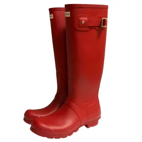 Boots Rain By Hunter In Red, Size: 10