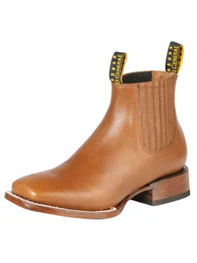 Botines Vaqueros Rodeo Clasicos de Piel Genuina para Hombre 'El General' - ID: 126614