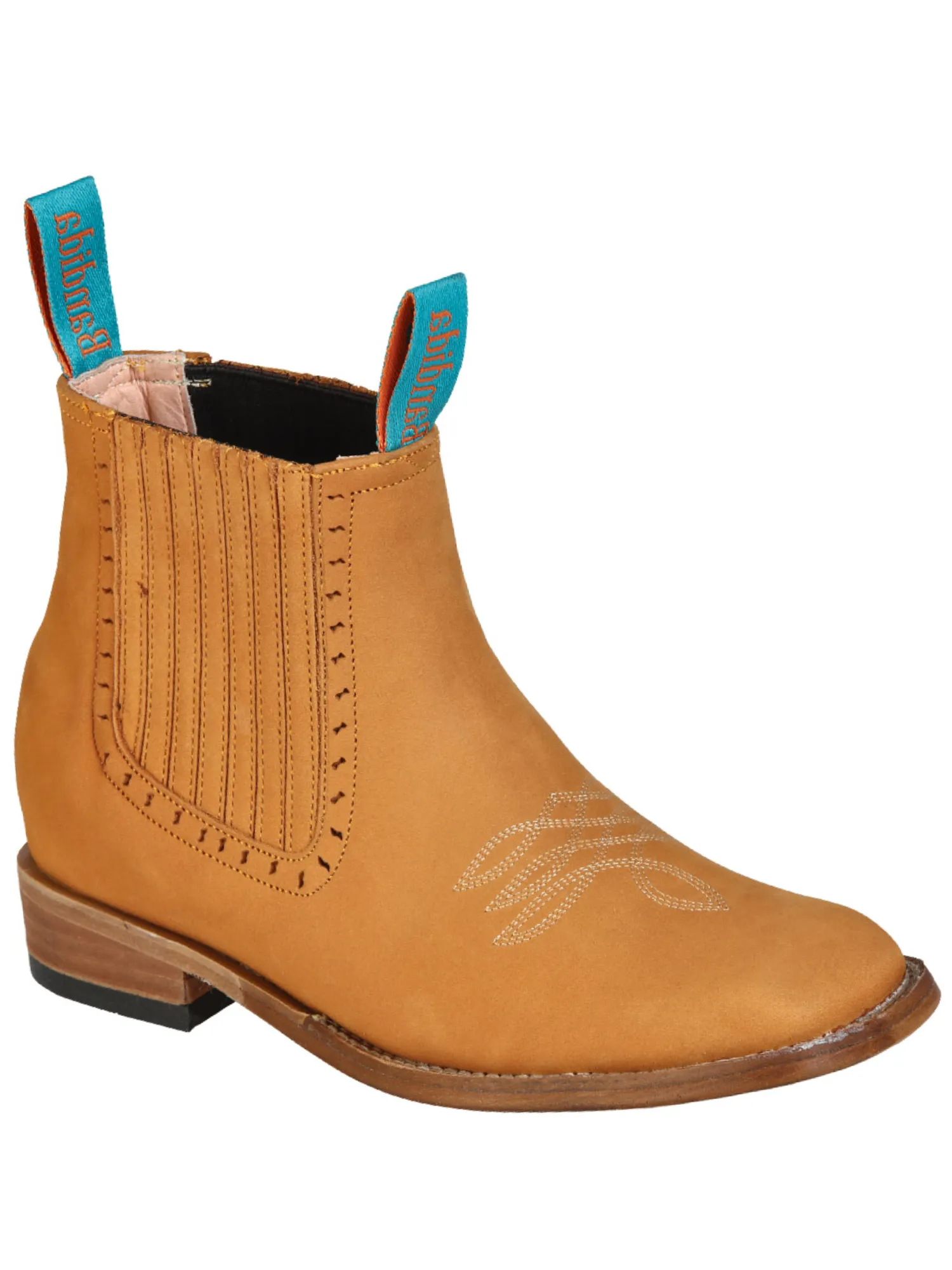 Botines Vaqueros Rodeo Clasicos de Piel Nobuck para Mujer 'La Barca' - ID: 126664