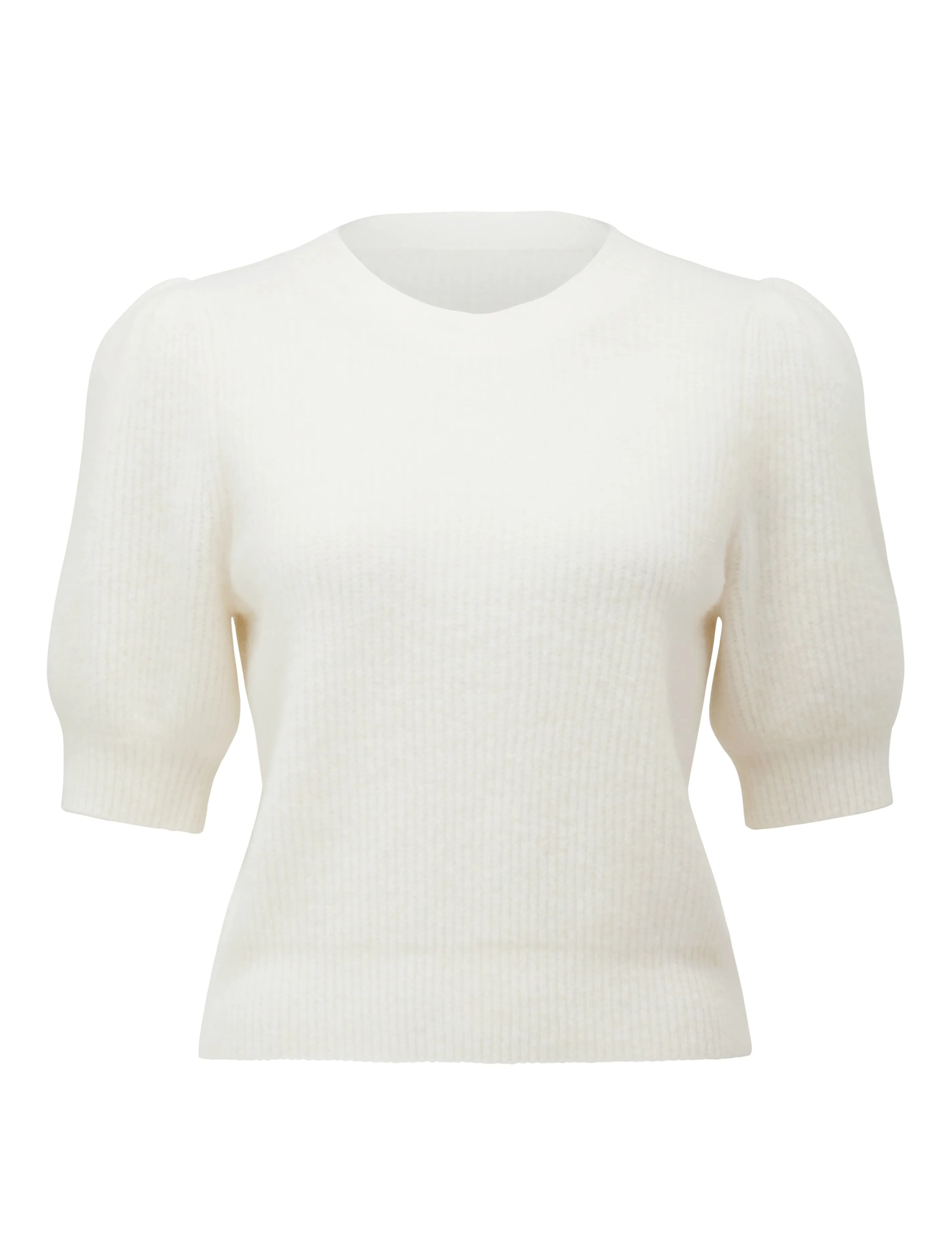 Carina Brushed Puff Sleeve Knit Tee