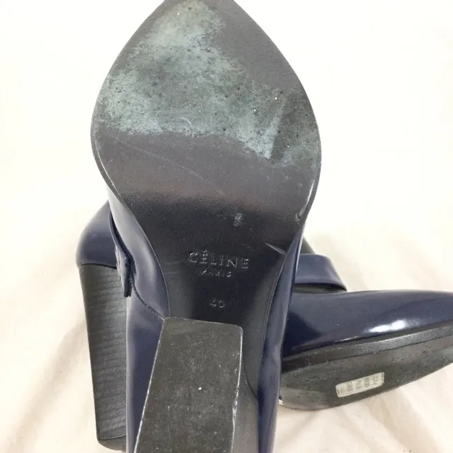 Celine Block Heel Loafers. Size 40