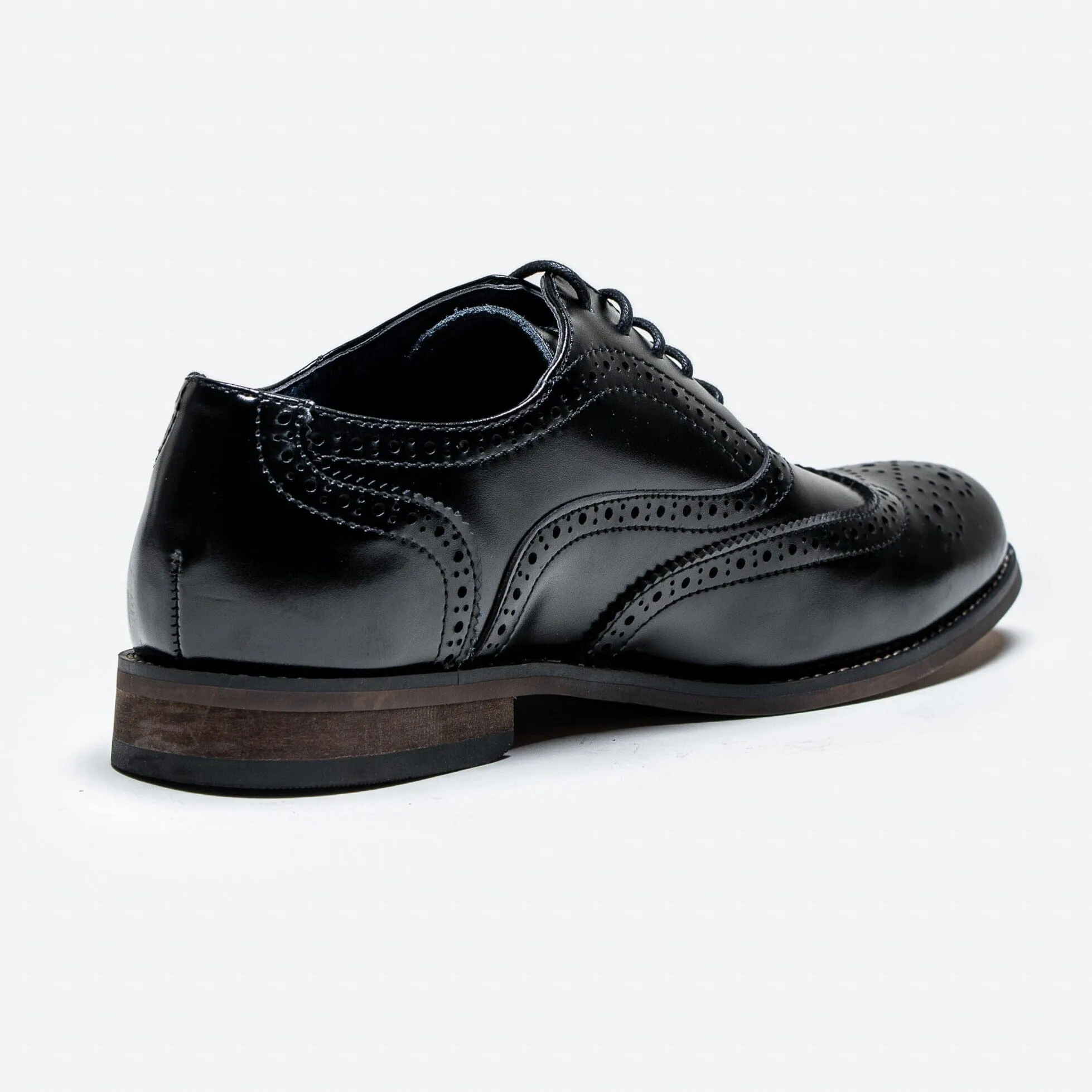 Clark Black Brogue Shoes