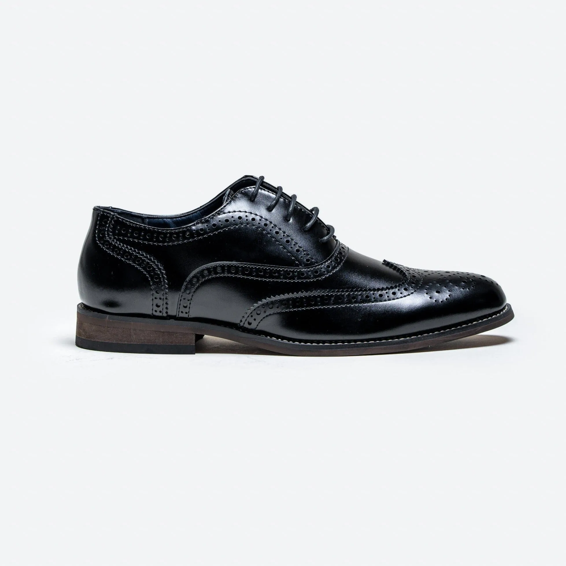 Clark Black Brogue Shoes