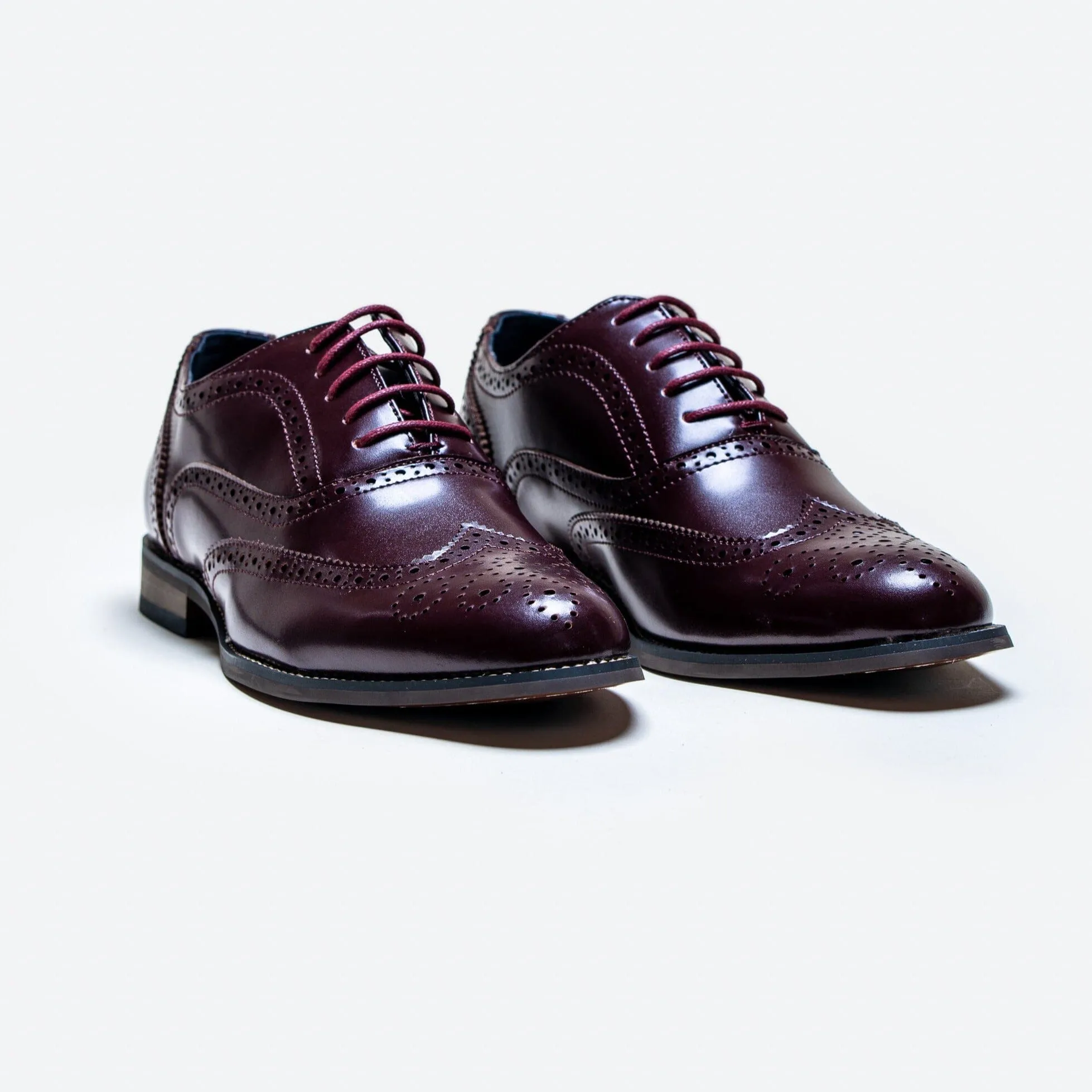 Clark Wine Brogue Shoes