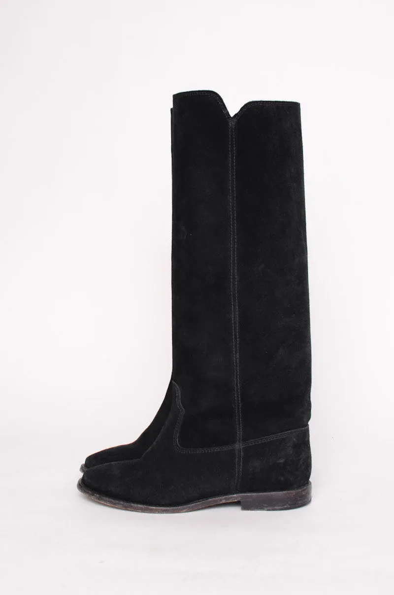 CLEAVE SUEDE KNEE HIGH BOOTS