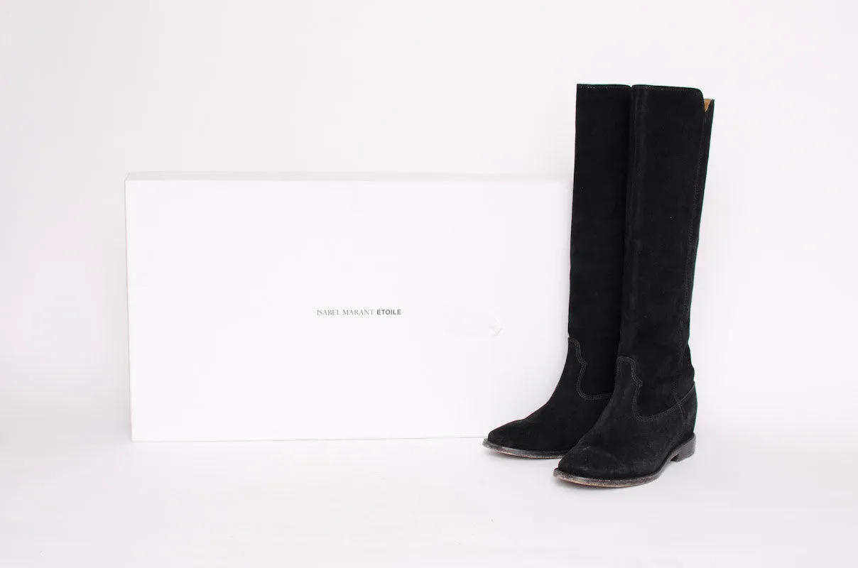 CLEAVE SUEDE KNEE HIGH BOOTS