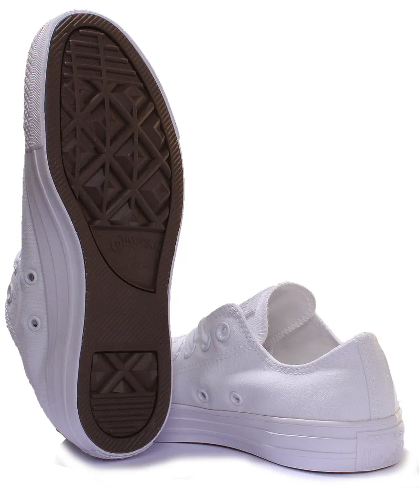 Converse 1U647 CT All Star Low Trainer In White Mono