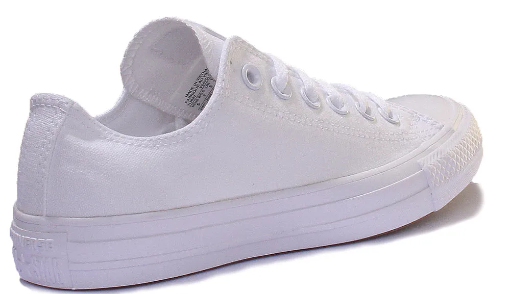 Converse 1U647 CT All Star Low Trainer In White Mono