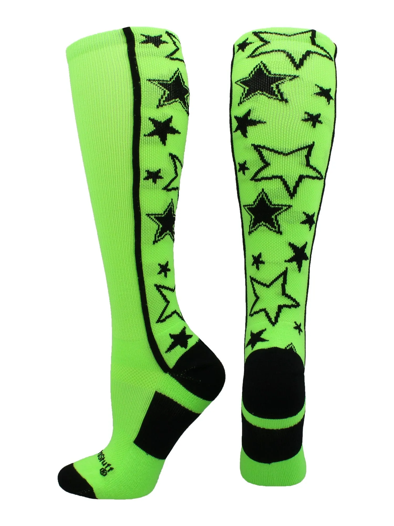 Crazy Socks with Stars Over the Calf Socks (multiple colors)