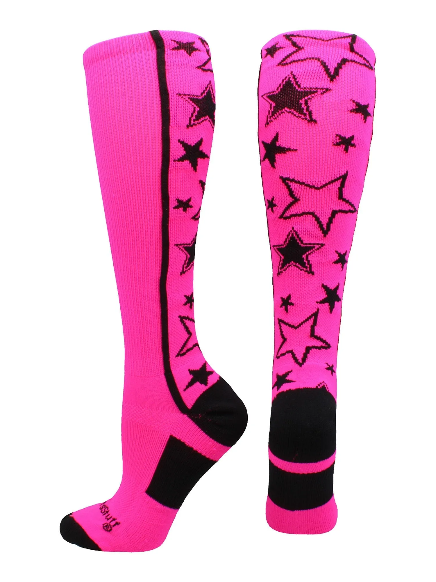 Crazy Socks with Stars Over the Calf Socks (multiple colors)