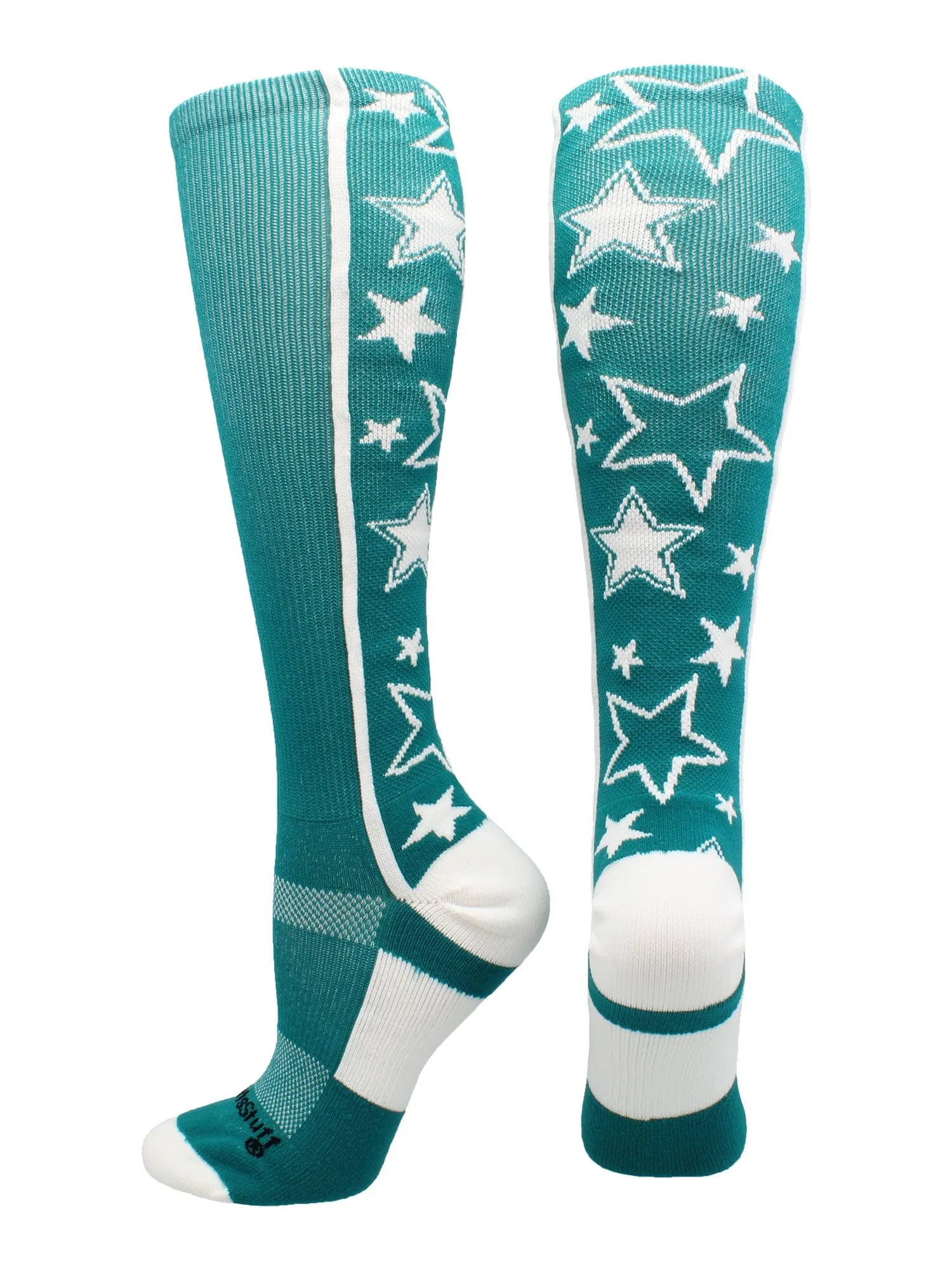 Crazy Socks with Stars Over the Calf Socks (multiple colors)