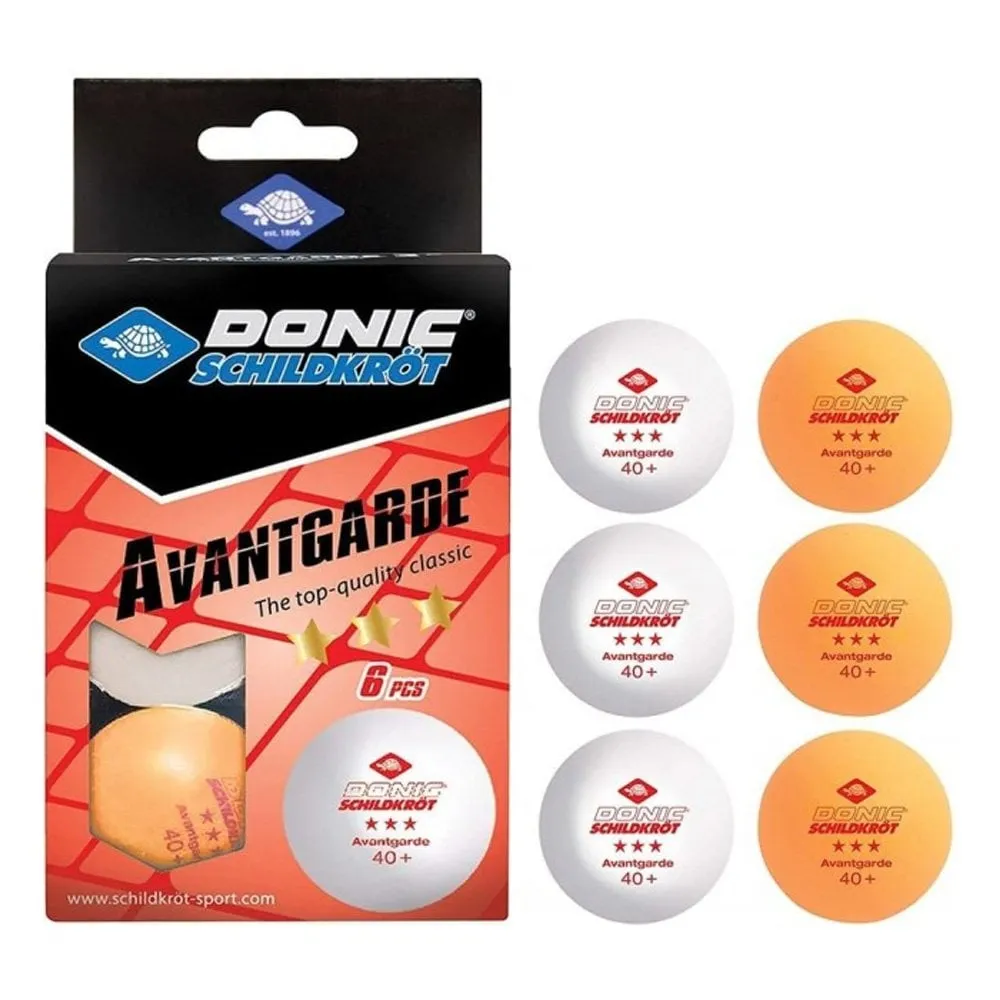 Donic Avantgarde 40  Table Tennis Balls | 6 Pack