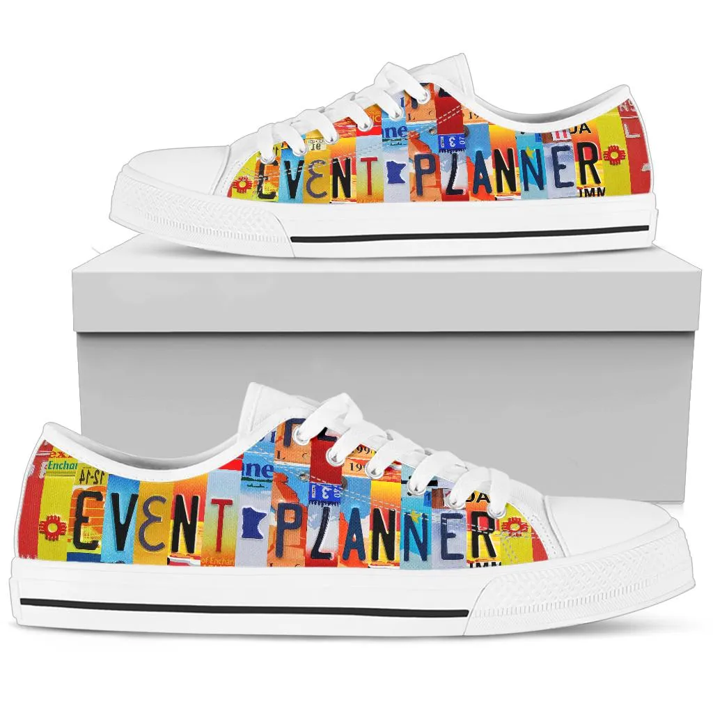 Event Planner License Plate Shoes