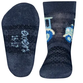 Ewers Car Navy Anti Slip Socks 德國深藍車粒粒防滑襪 (可穿鞋) (9-12m)