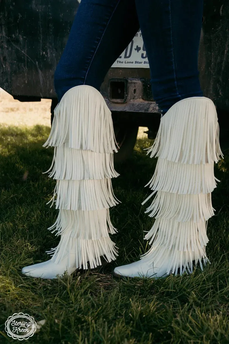 Frosted Fringe Boots