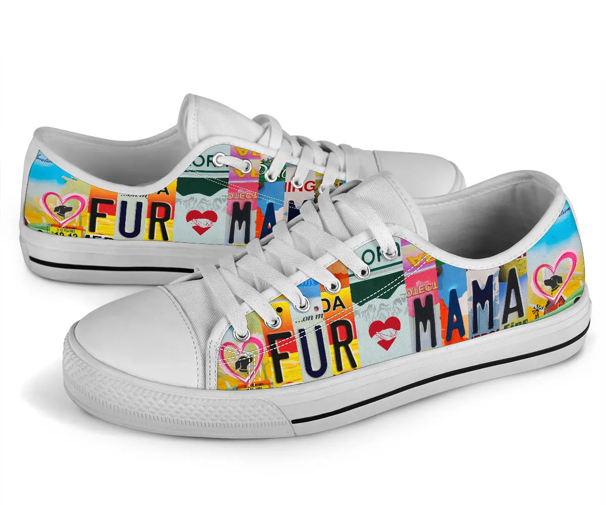 Fur Mama License Plate Shoes