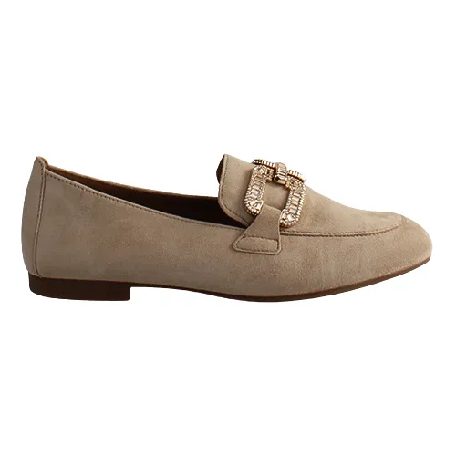 Gabor Ladies Loafers - 45.210.14 - Tan Suede