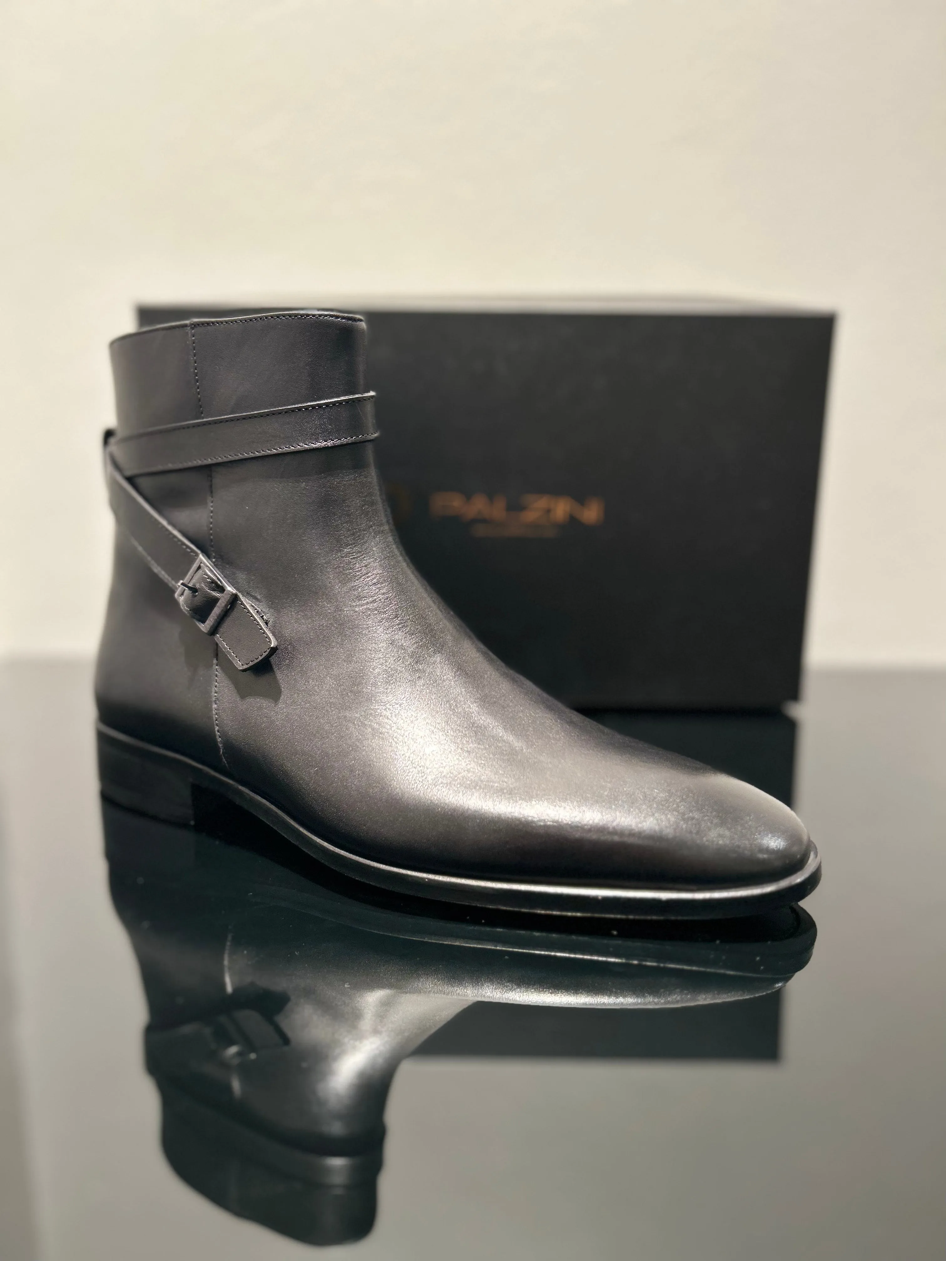 HANDMADE BLACK LEATHER CHELSEA BOOT