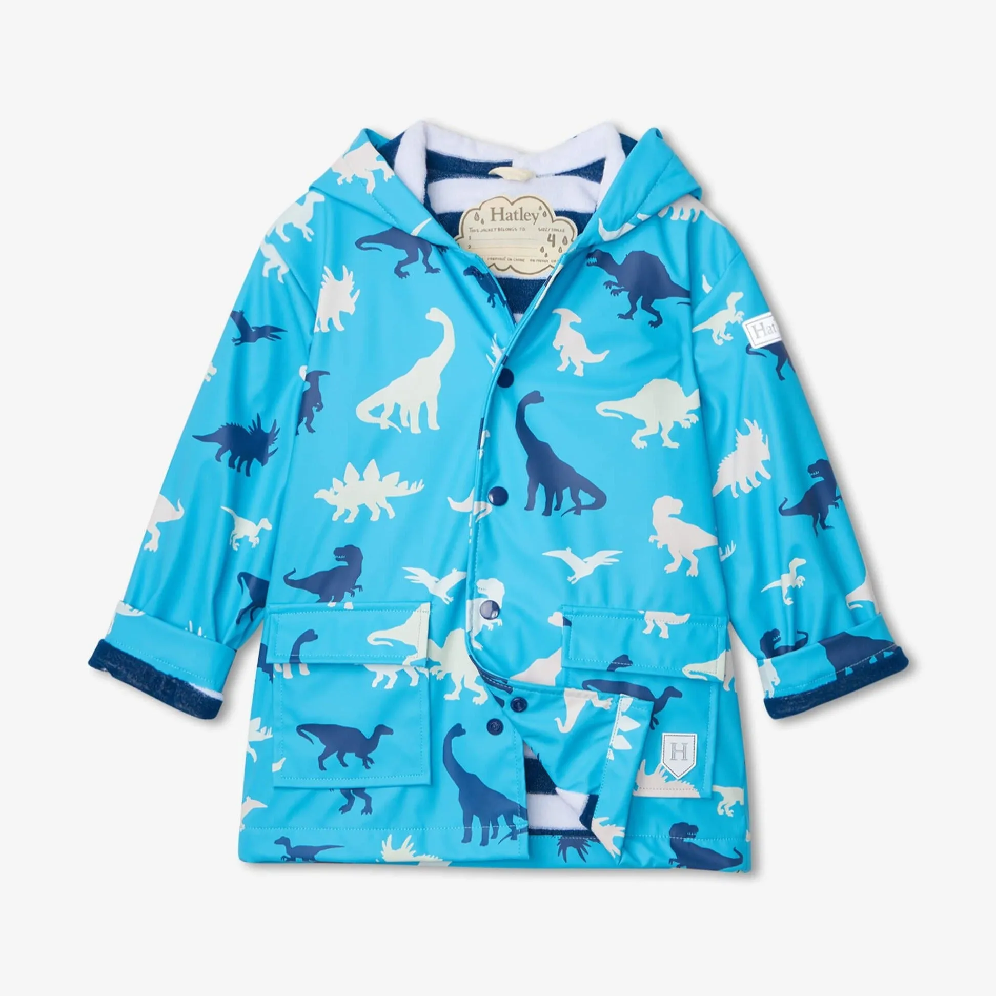 Hatley Prehistoric Dinos Colour Changing Raincoat