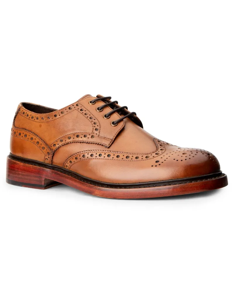 Hoggs Muirfield Brogue Shoe – Leather Sole