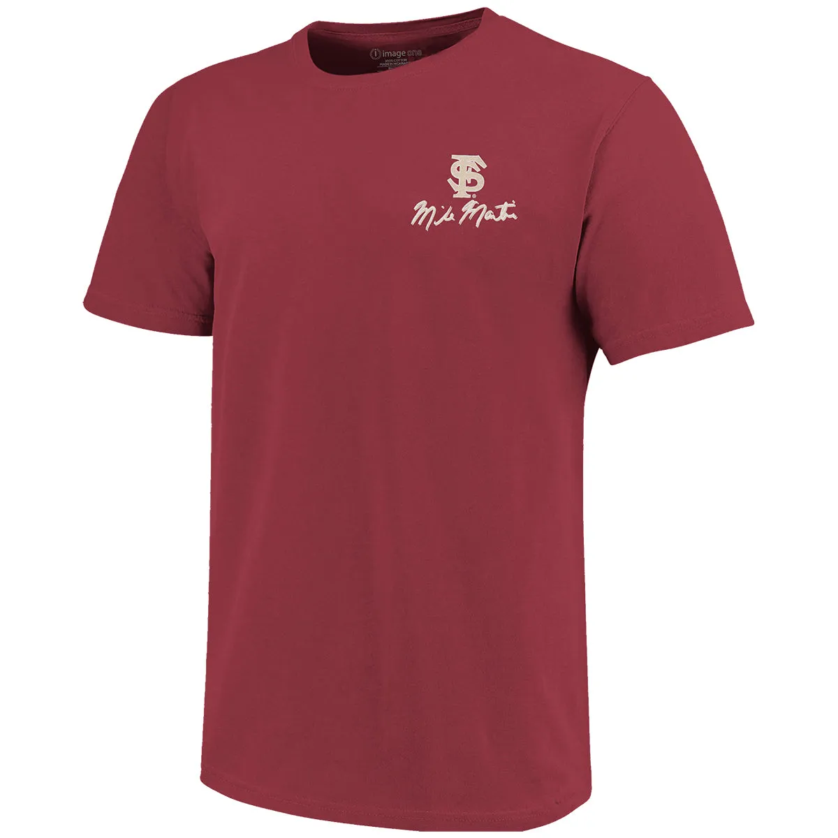 Image One Men's Mike Martin Tribute Design Short Sleeve T-shirt - Garnet