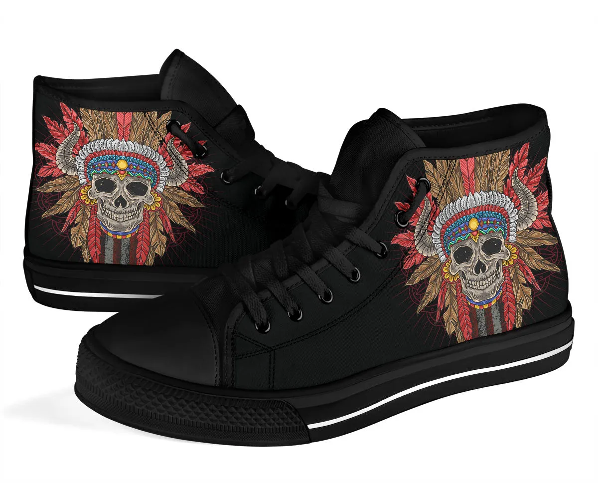 Indian Skull - High Tops