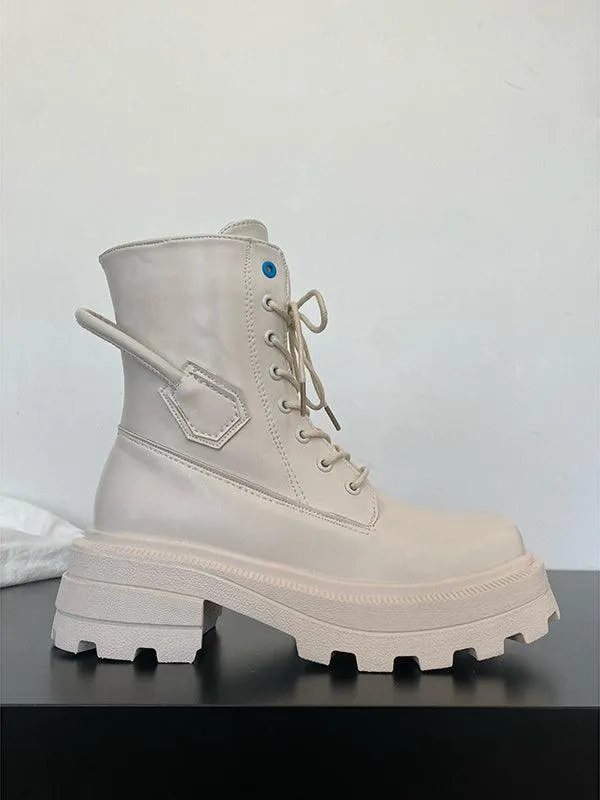 Joskaa Platform Mid-caliber Martin Boots