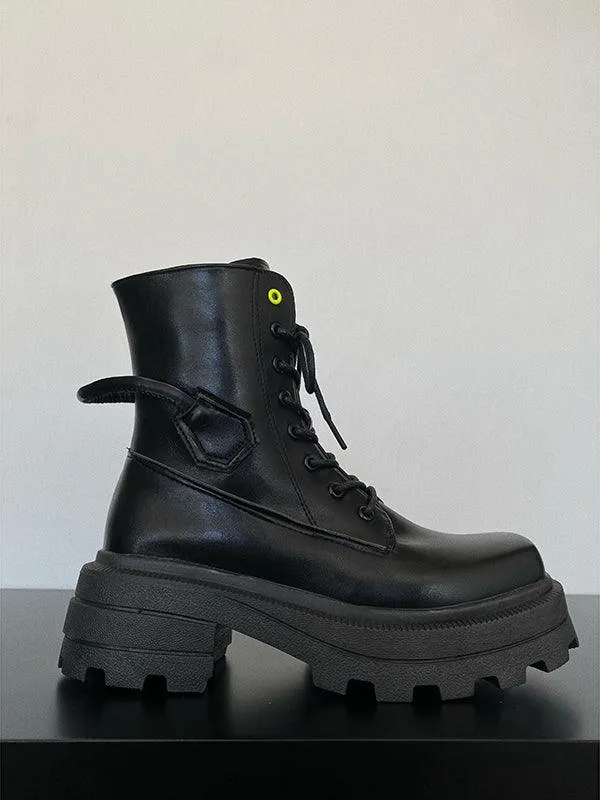 Joskaa Platform Mid-caliber Martin Boots